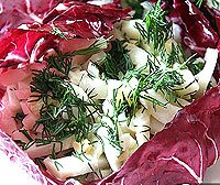 Святковий салат з кальмаром