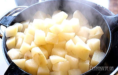 Салат з вареної картоплі